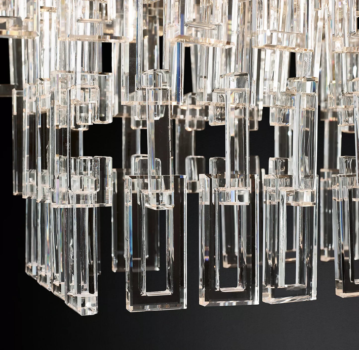 Margerie 4-Tier Rectangular Chandelier 72"