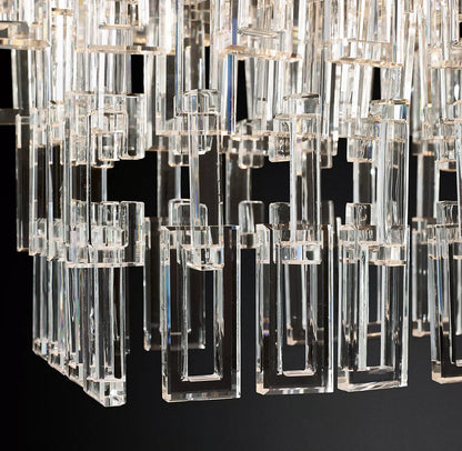 Margerie 4-Tier Rectangular Chandelier 72"