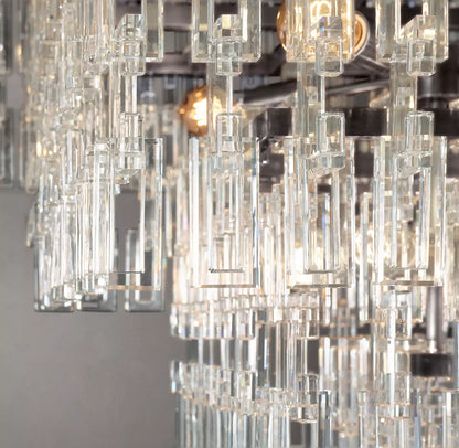 Margerie 4-Tier Rectangular Chandelier 72"