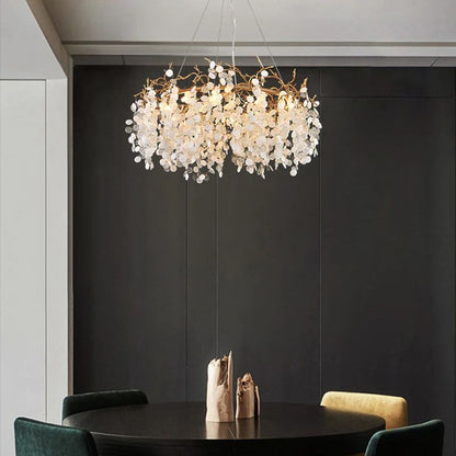 Monroe Round Circle Fortune Tree  Round Branch Chandelier