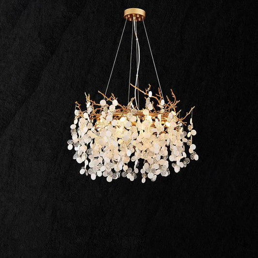 Monroe Round Circle Fortune Tree  Round Branch Chandelier