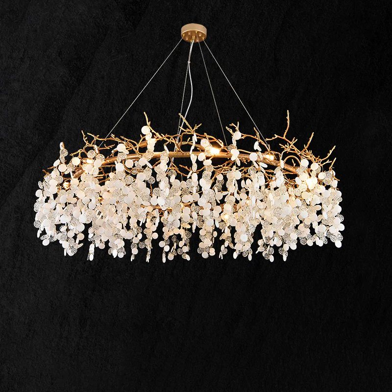 Monroe Round Circle Fortune Tree  Round Branch Chandelier