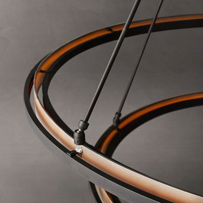 Peral 2-Tier Round Chandelier 60"