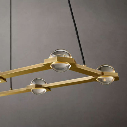 Planet Rectangular Chandelier 54"
