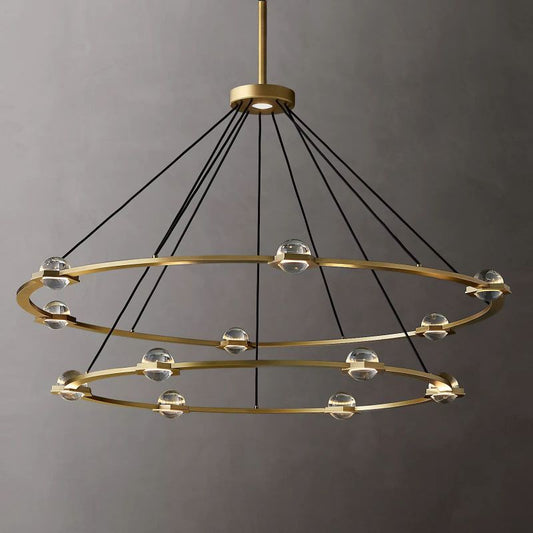 Planet Two-tier Round Chandelier 60"