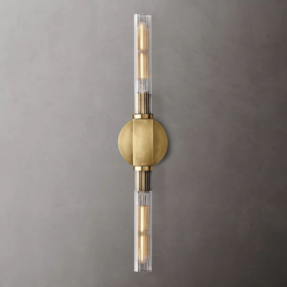 Prismatic Glass Linear Wall Sconce