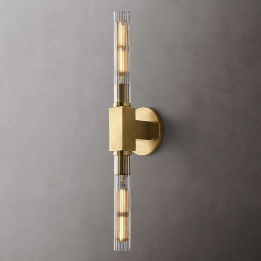 Prismatic Glass Linear Wall Sconce