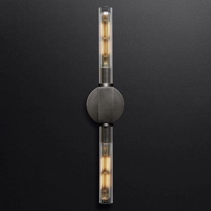 Prismatic Glass Linear Wall Sconce