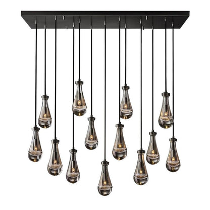Raindrops Rectangular Chandelier 54"