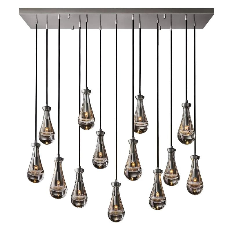 Raindrops Rectangular Chandelier 54"