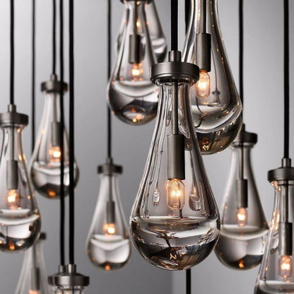 Raindrops Rectangular Chandelier 72"