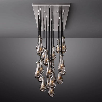 Raindrops Rectangular Chandelier 72"