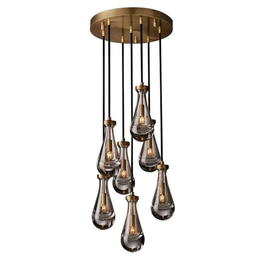 Raindrops Round Chandelier 18"
