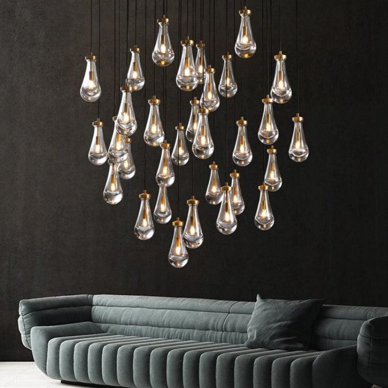Raindrops Round Chandelier 60"