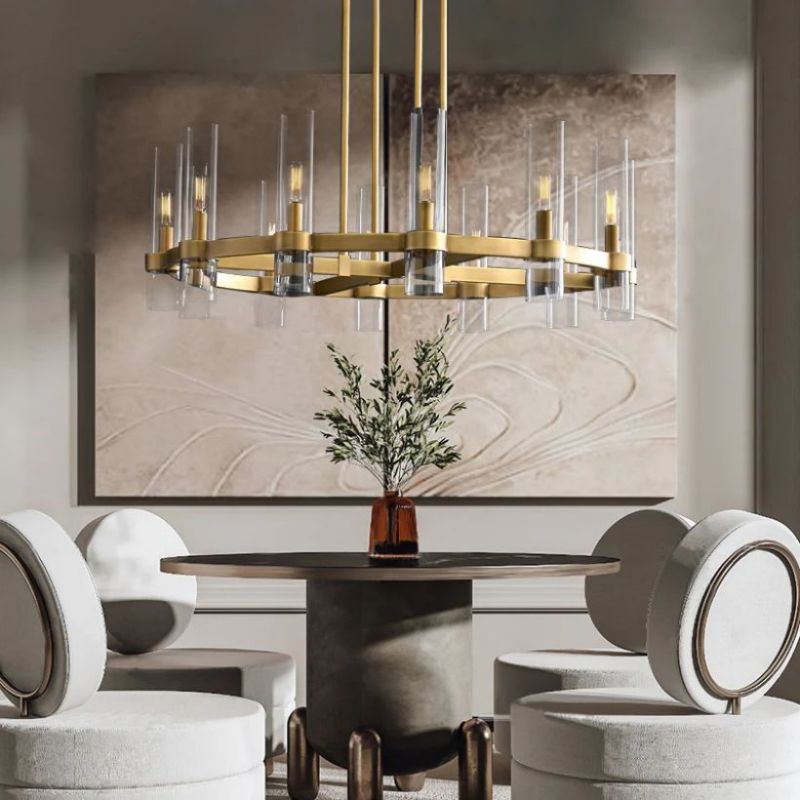 Ravelle Round Chandelier 36"