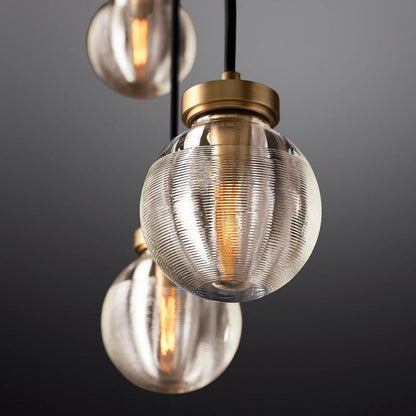 Roby Spherical Modern Rectangular Chandelier 36”