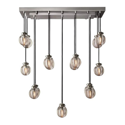 Roby Spherical Modern Rectangular Chandelier 36”