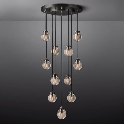Roby Spherical Modern Round Chandelier 22"
