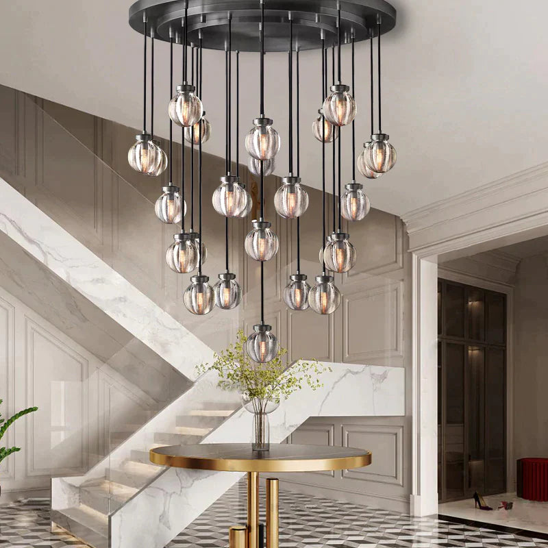 Roby Spherical Modern Round Chandelier 38"