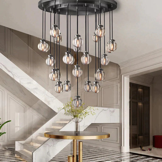 Roby Spherical Modern Round Chandelier 38"