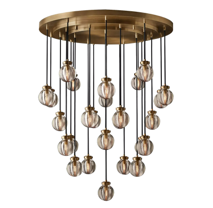 Roby Spherical Modern Round Chandelier 38"