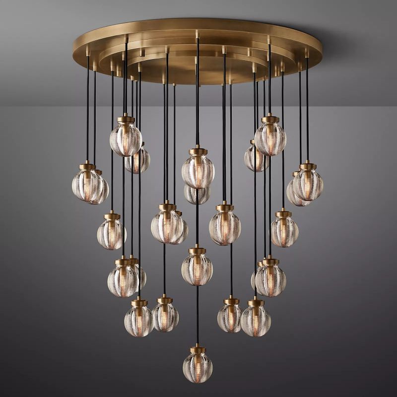 Roby Spherical Modern Round Chandelier 38"