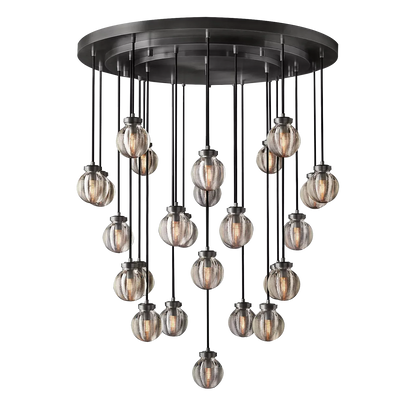 Roby Spherical Modern Round Chandelier 38"