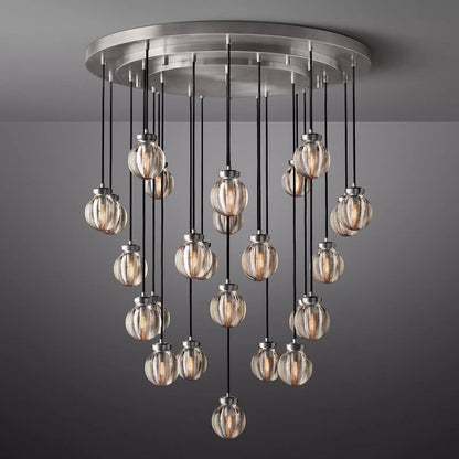 Roby Spherical Modern Round Chandelier 38"