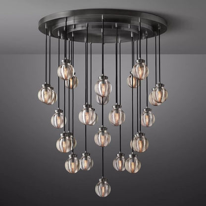Roby Spherical Modern Round Chandelier 38"