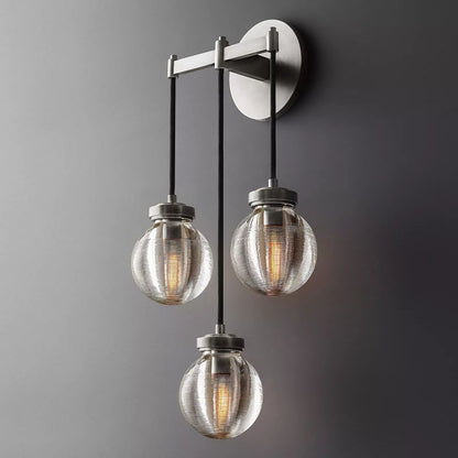Roby Spherical Modern Triple Wall Sconce