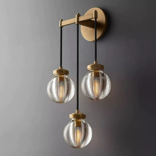 Roby Spherical Modern Triple Wall Sconce
